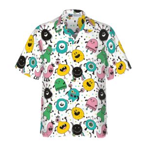Funny Monsters Hawaiian Shirt 3