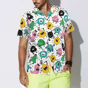 Funny Monsters Hawaiian Shirt 4