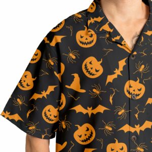 Funny Pumpkins Halloween Seamless Pattern Hawaiian Shirt 6