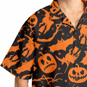Funny Pumpkins Witches Halloween Pattern Hawaiian Shirt 6