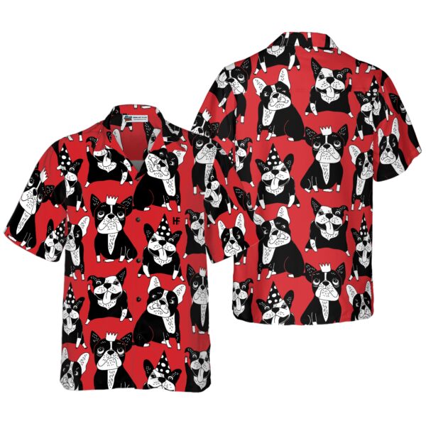 Funny Red French Bulldog Hawaiian Shirt 1