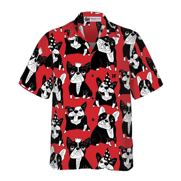 Funny Red French Bulldog Hawaiian Shirt 3