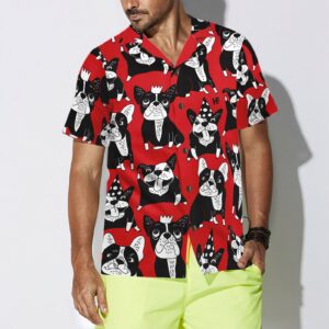 Funny Red French Bulldog Hawaiian Shirt 4