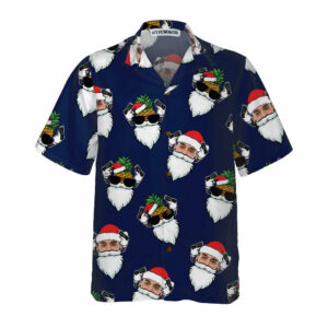 Funny Santa Claus Face Custom Hawaiian Shirt Funny Santa Shirt Personalized Christmas Gift 4