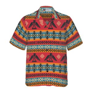 Geometric Tribal American Eagle Shirt Hawaiian Shirt 3