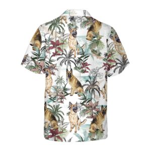 German Sheperd Summer Tropical Pattern Hawaiian Shirt Tropical German Sheperd Shirt For Dog Lover 2