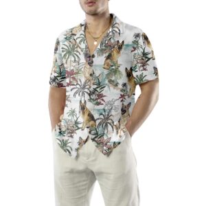 German Sheperd Summer Tropical Pattern Hawaiian Shirt Tropical German Sheperd Shirt For Dog Lover 4