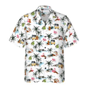 German Shepherd hawaii Hawaiian Shirt 3