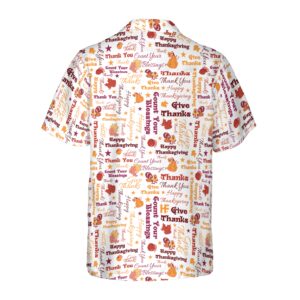 Give Thanks For Thanksgiving Day Hawaiian Shirt 2