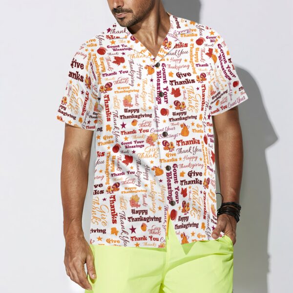 Give Thanks For Thanksgiving Day Hawaiian Shirt 4