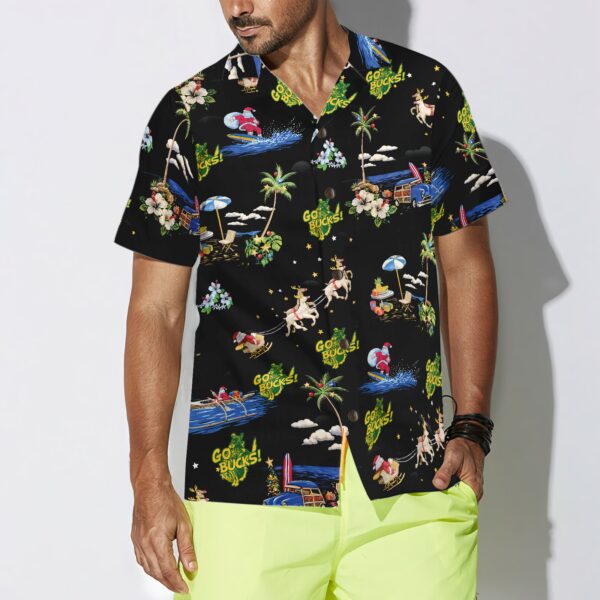Go Bucks Logo Christmas Hawaiian Shirt 4