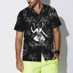 Goat Satan Hawaiian Shirt Cool Goat Shirt For Adults Goat Print Shirt 4