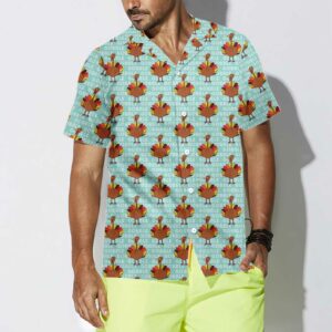 Gobble Gobble Thanksgiving Turkey Shirt Thanksgiving Hawaiian Shirt For Men 4