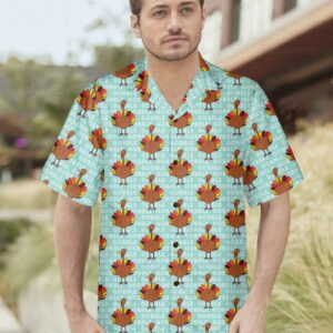 Gobble Gobble Thanksgiving Turkey Shirt Thanksgiving Hawaiian Shirt For Men 5
