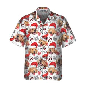 Golden Retriever Santa Hawaiian Shirt Funny Christmas Dog Shirt For Men Women Best Christmas Gift 3