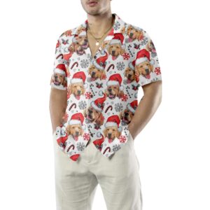 Golden Retriever Santa Hawaiian Shirt Funny Christmas Dog Shirt For Men Women Best Christmas Gift 4