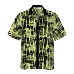 Golf Ball Texture Digital Camo Hawaiian Shirt 3