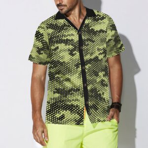 Golf Ball Texture Digital Camo Hawaiian Shirt 4