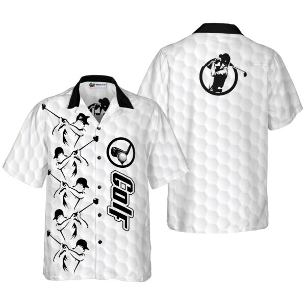 Golf Grey Background Hawaiian Shirt 1