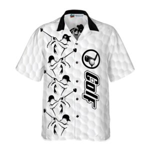 Golf Grey Background Hawaiian Shirt 3