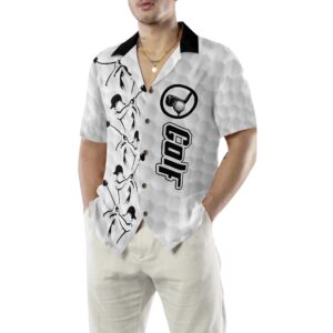 Golf Grey Background Hawaiian Shirt 5