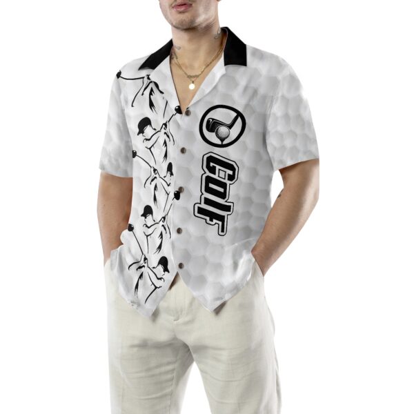 Golf Grey Background Hawaiian Shirt 5