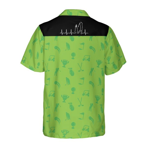Golf Heartbeat Lifeline Hawaiian Shirt 2