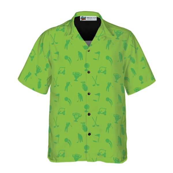 Golf Heartbeat Lifeline Hawaiian Shirt 3