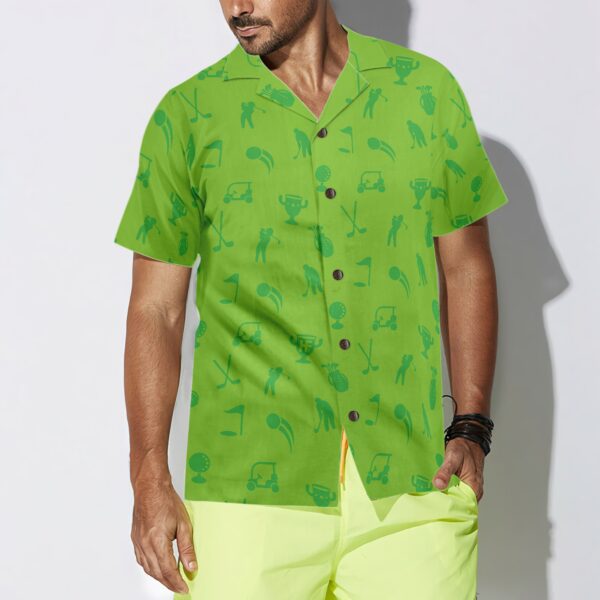 Golf Heartbeat Lifeline Hawaiian Shirt 4