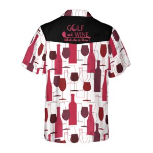 Golf and Wine Hawaiian Shirt 2
