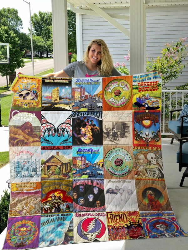 Grateful Dead Albums Quilt Gift For Christmas Black Friday Thanksgiving