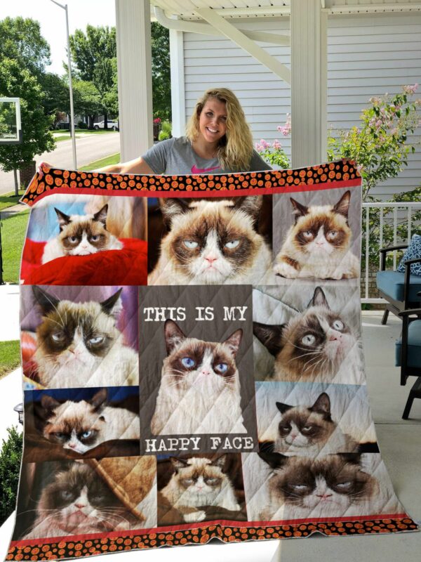 Grumpy Cat This Is My Happy Face Perfect Gifts For Cat Lover Gift For Family On Christmas Black Friday Black Friday