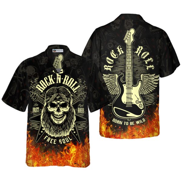 Guitar Born To Be Wild Hawaiian Shirt 1