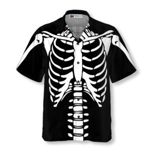 Halloween Skeleton Costume Shirt Hawaiian Shirt 2