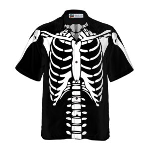 Halloween Skeleton Costume Shirt Hawaiian Shirt 3
