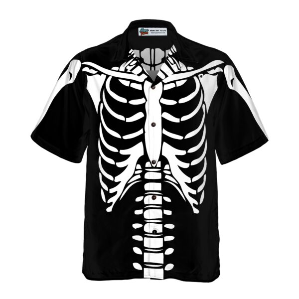 Halloween Skeleton Costume Shirt Hawaiian Shirt 3