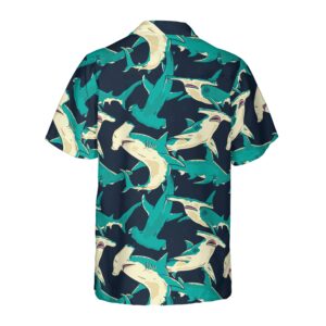 Hammerhead Shark Pattern Hawaiian Shirt 2