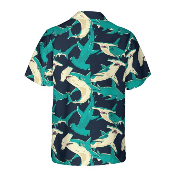 Hammerhead Shark Pattern Hawaiian Shirt 2