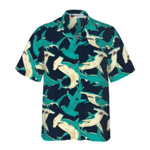 Hammerhead Shark Pattern Hawaiian Shirt 3