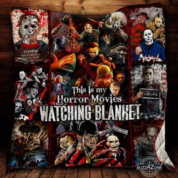 Horror Movies Watching Quilt Gift For Fans Christmas Black Friday Black Friday