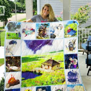 Howls Moving Castle 0731 Quilt Gift For Family On Christmas Black Friday Cyber Monday