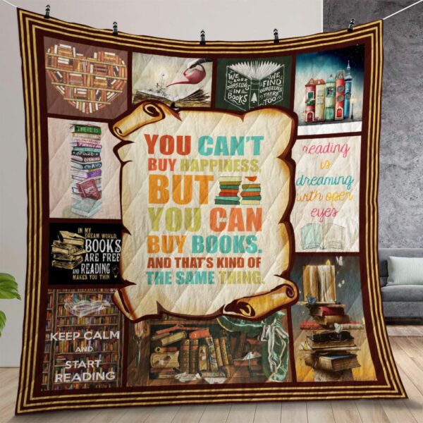 I Love Reading Books Quilt Gift For Christmas Birthday Thanksgiving