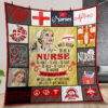 I Was Born To Be A Nurse Quilt Gift For Christmas Birthday Halloween