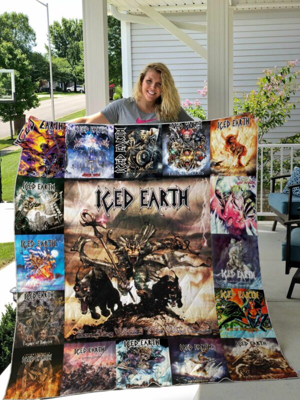 Iced Earth Albums Quilt Gift For Christmas Black Friday Thanksgiving