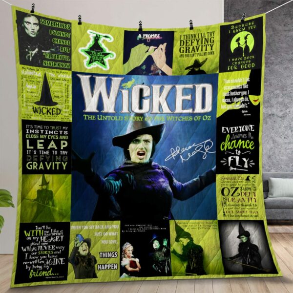 Idina Menzel Wicked The Musical Quilt Gift For Christmas Birthday Thanksgiving