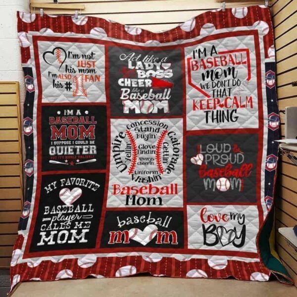Im A Baseball Mom We Dont Do That Keep Calm Thing Perfect Mothers Day Gifts For Baseball Lover Quilt Gift Ideas For Fans on Christmas