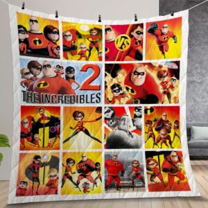 Incredibles 2 Quilt Gift For Christmas Birthday Thanksgiving