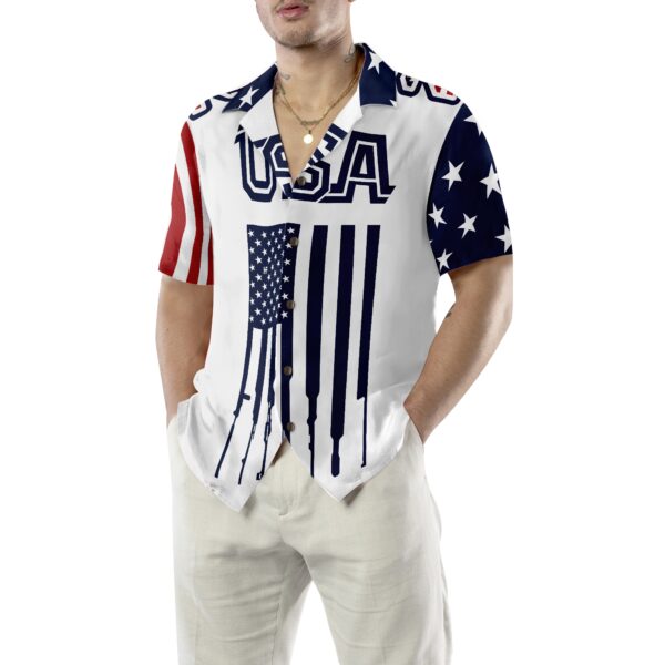 Independence Day American Flag Gun Custom Hawaiian Shirt 5