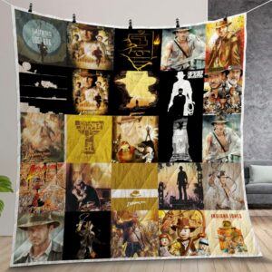 Indiana Jones Quilt Gift For Christmas Birthday Thanksgiving Version 1
