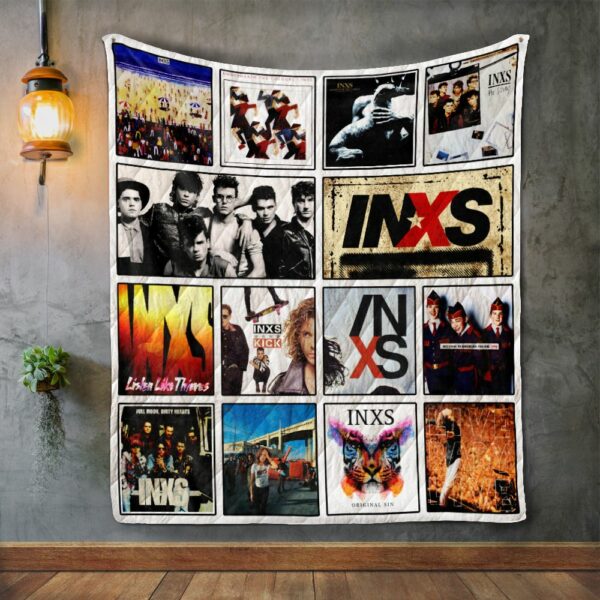 Inxs Album Covers Quilt Gift For Family On Christmas Black Friday Cyber Monday
